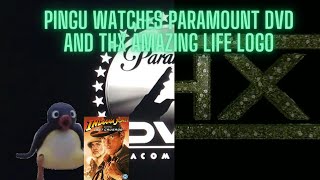 Pingu watches Paramount DVD and THX Amazing Life logo [upl. by Morell]