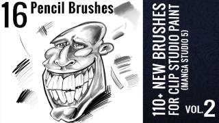 16 New Pencil Brushes for Clip Studio Paint [upl. by Vivianne5]