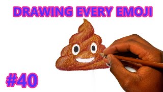 How to draw the Pile Of Poo emoji 💩 [upl. by Tnilk]