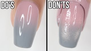 DOs amp DONTs Ombré Nails  how to do ombré nails with regular polish [upl. by Azilanna]