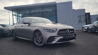 Michael Moore MercedesBenz 2021 EClass E300de PHEV AMG Line Exterior Low [upl. by Peppy312]