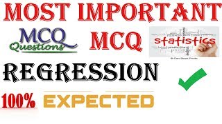 UGC NET COMMERCE  MOST IMPORTANT MCQ ON REGRESSION [upl. by Byram715]