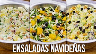 Ensaladas Navideñas FÁCILES de hacer  KWA [upl. by Yenttihw]