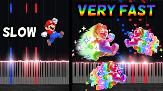 Super Mario Bros Theme from very slow to VERY FAST [upl. by Nicki]