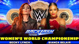 Becky Lynch vs Bianca Belair Womens World Championship Full Match WWE Backlash 2024 Highlights [upl. by Philly723]