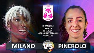 Milano vs Pinerolo  Italian Volleyball LVF SerieA1 20232024 [upl. by Kcajyllib]