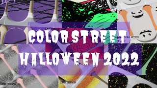 Color Street HALLOWEEN Collection 2022  No Tricks Just Treats [upl. by Xonk]