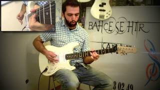 Bahçeşehir Sanat Elektrogitar dersi  Bend tekniği Nasıl yapılır guitar bending lesson [upl. by Muire]