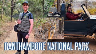 RANTHAMBORE NATIONAL PARK  JUNGLE SAFARI  VLOG  TRAVEL [upl. by Nospmoht162]