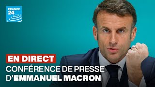 🔴 REPLAY  Conférence de presse dEmmanuel Macron en INTÉGRALITÉ [upl. by Adnat]