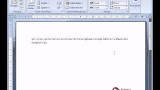 Microsoft Word Tutorial Deutsch Silbentrennung [upl. by Neitsabes]