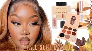 EASY FALL MAKEUP SOFT amp NATURAL USING JUVIA’S PLACE WARRIOR2 PALLET AUDIO FIX [upl. by Kendre393]