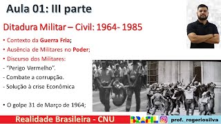 Realidade Brasileira  Aula 01 III parte [upl. by Leummas]