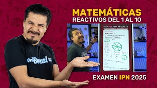 Examen Simulador IPN Matemáticas  Resolviendo los 10 Reactivos Más Comunes [upl. by Airdnat634]