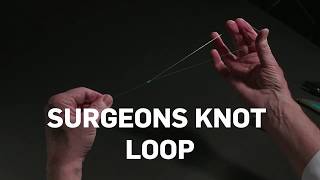 How to tie a Surgeons Knot Loop [upl. by Anelaj]