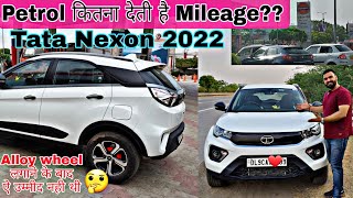 Tata nexon 2022 petrol BS6 tank to tank mileage testnexon avrage test on highway with alloy wheels🔥 [upl. by Laban]