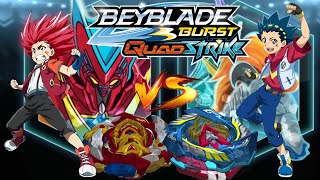 ACHILLES VS VALTRAYEK BEYBLADE BURST GAME PLAY [upl. by Aramad]