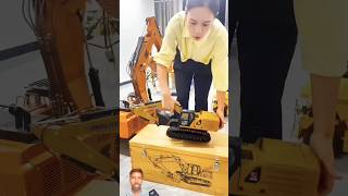 unboxing mini excavator remote control cute girl shorts excavator sindhi operator [upl. by Goddord]