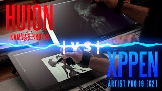 HUION Kamvas Pro 19 vs XPPEN Artist Pro 19 Gen 2  Dont Make The Wrong Choice [upl. by Nahtad255]