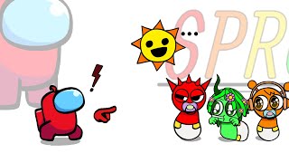 Mini Crewmate Kills Sprunki Characters  Part 4  Among Us  Moom Toons [upl. by Nuawtna39]