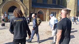 Far right yobs attack punks enjoying Rebellion Festival Blackpool 030824 [upl. by Roman]