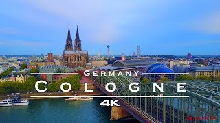 Cologne  Köln Germany 🇩🇪  by drone 4K [upl. by Atenaz356]