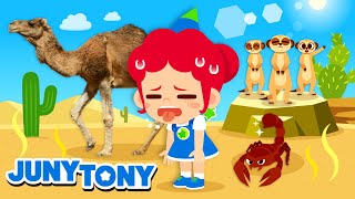 Desert Animals  🌵🐪 I Love the Hot Desert  Animal Songs and Stories  JunyTony [upl. by Toinette]