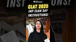 CLAT 2025 Exam Day Instructions  Important Do’s amp Don’ts for Test Day clat2025 [upl. by Aida365]