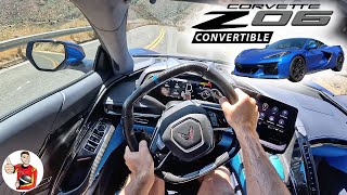 The 2023 Corvette Z06 Convertible Lets You Savor More Sun  Sound POV Drive Review [upl. by Siuol]