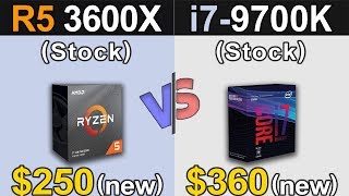 Ryzen 5 3600X Vs i79700K  1080p and 1440p  New Games Benchmarks [upl. by Latsyrhc]