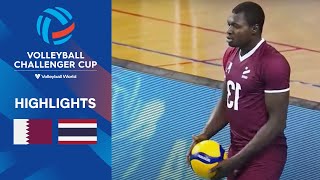 🇶🇦 QAT vs 🇹🇭 THA  Highlights Quarter Finals  Mens Challenger Cup 2023 [upl. by Melamie363]