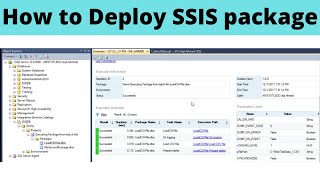 53 SSIS Package deployment step by step  Deploy SSIS package  Deploy SSIS project to ssis catalog [upl. by Anivlek]