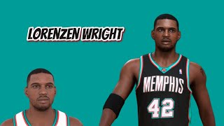 Lorenzen Wright Face Creation NBA 2K24 Missing Player [upl. by Neibaf787]