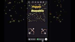 Instagram story ideas  wishing Dussehra  dussehra instagram storyideasforinstagram [upl. by Aihsenyt]