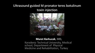 Ultrasound guided M pronator teres botulinum toxin injection by Prof Murat Karkucak [upl. by Molini]