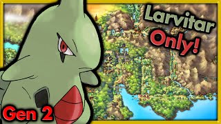 Can I Beat Pokemon Gold with ONLY Larvitar 🔴 Pokemon Challenges ► NO ITEMS IN BATTLE [upl. by Shanan561]