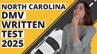 North Carolina DMV Written Test 2025 60 Questions with Explained Answers [upl. by Koorb]