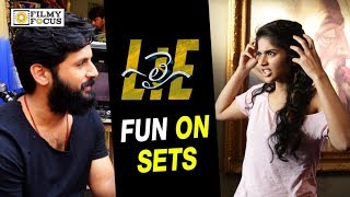 LIE Movie Making  Fun on Set  Nithin Megha Akash Arjun  Filmyfocuscom [upl. by Tallulah13]