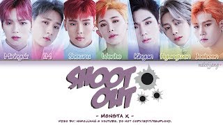 MONSTA X 몬스타엑스 – SHOOT OUT Coded Lyrics EngRomHan가사 [upl. by Atnes]