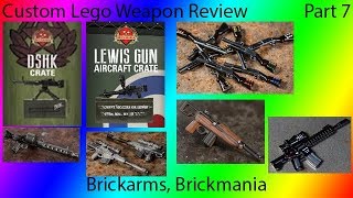 Custom Lego Weapons Review Brickmania Brickarms Part 7 [upl. by Haimerej589]