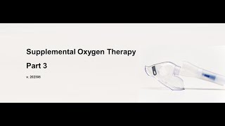 009ENGSupplemental Oxygen TherapyPart 3 [upl. by Lathrope]