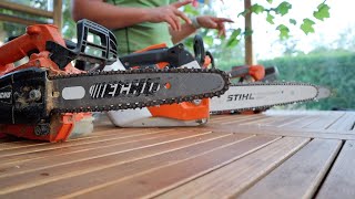 STIHL msa 161t vs Husqvarna T540i XP vs Husqvarna T535i XP vs Echo DCS2500T [upl. by Iahc]