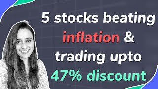 Top 5 stocks beating inflation and trading upto 47 discount from 52W high [upl. by Asenab287]