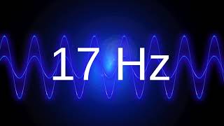 17 Hz clean pure sine wave BASS TEST TONE frequency [upl. by Kirtap]