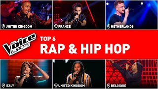 MINDBLOWING RAP amp HIP HOP Blind Auditions in The Voice  TOP 6 [upl. by Galer472]