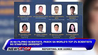 26 na Filipino scientist pasok sa World’s top 2 percent scientist ng Stanford University NEWSCOOP [upl. by Barclay]