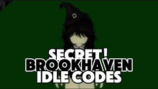 SECRET BROOKHAVEN IDLE CODES  Brookhaven rp 🏡 Roblox idle codes [upl. by Gawain]