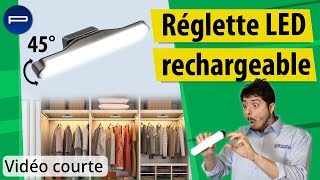 Réglette LED 180 lm orientable et rechargeable  24 cm Lunartec PEARLTVFR [upl. by Enimrej]