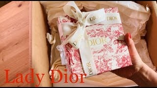 Lady Dior Lambskin Wallet  UNBOXING  KathyStyle [upl. by Bouchard]