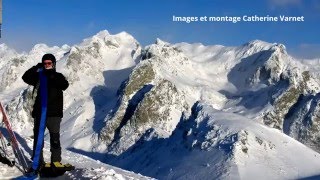 Croix de Chamrousse ski de rando janvier 2016 [upl. by Gnni]